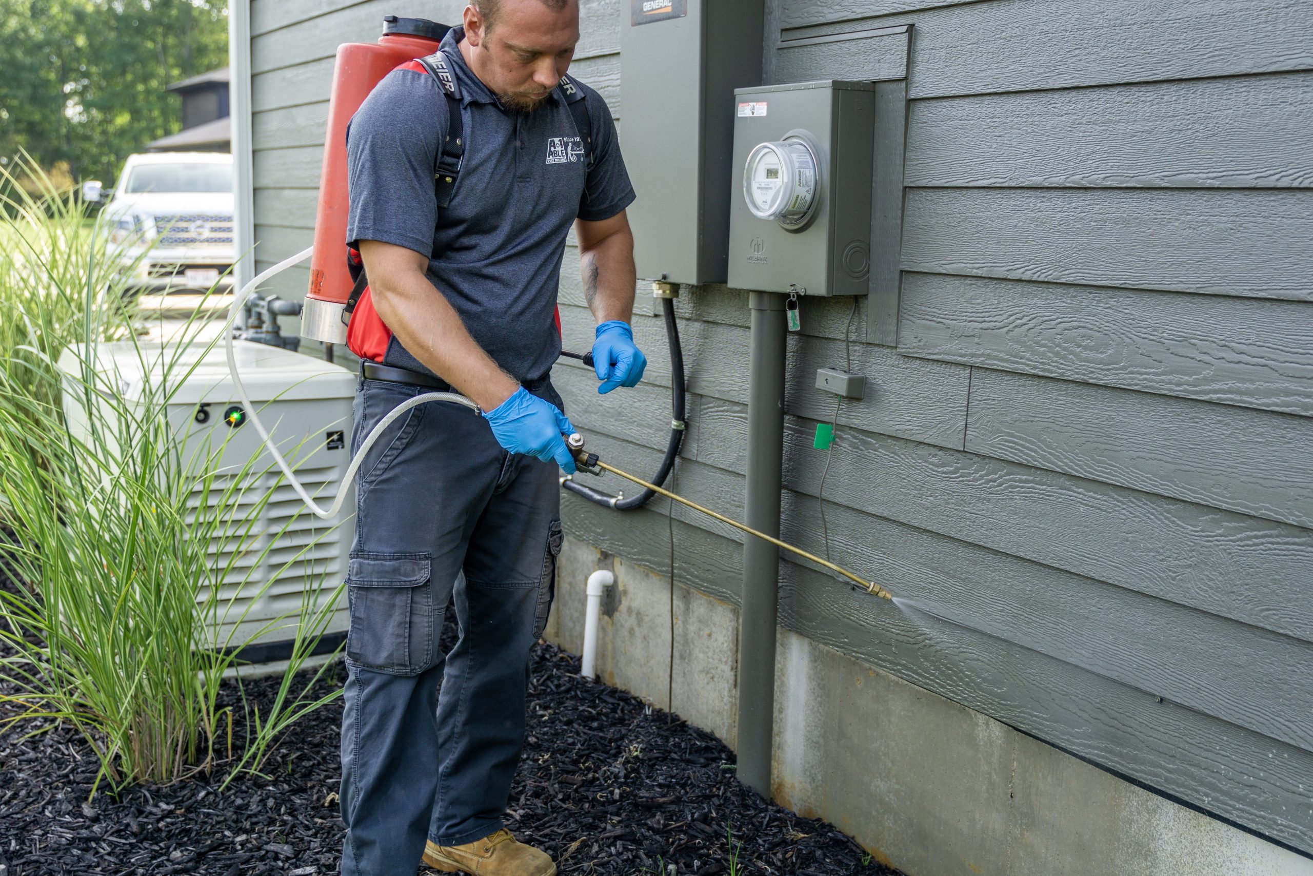 technician checks for conducive conditions and treats them